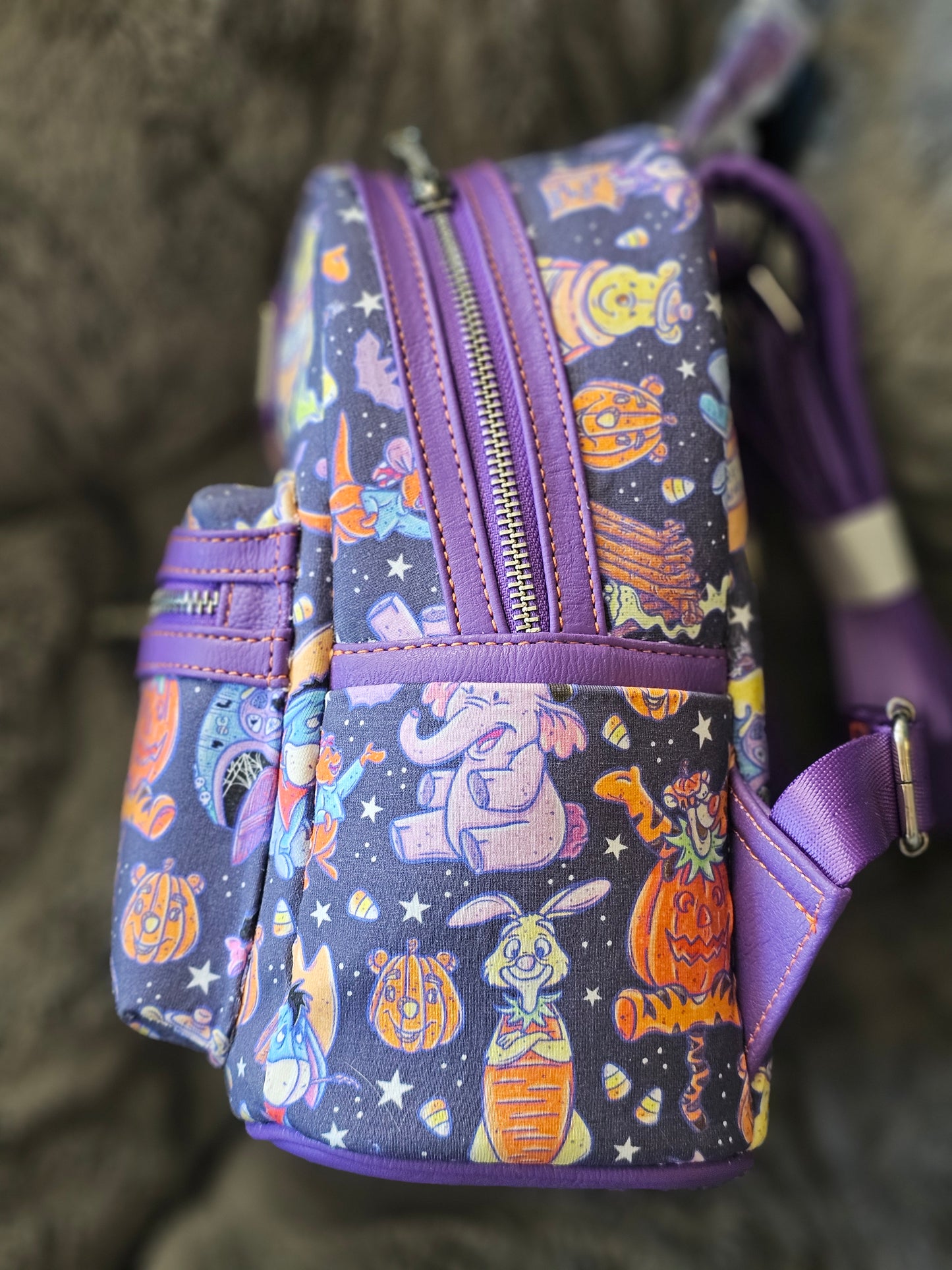 Custom halloween pooh mini backpack