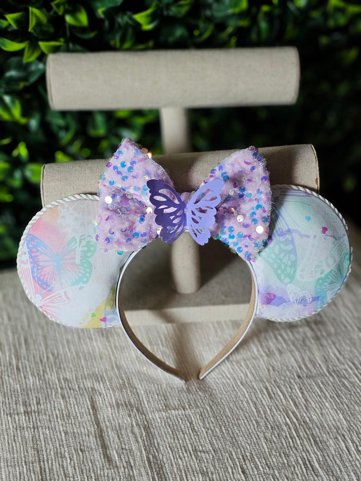 Butterfly ear headband