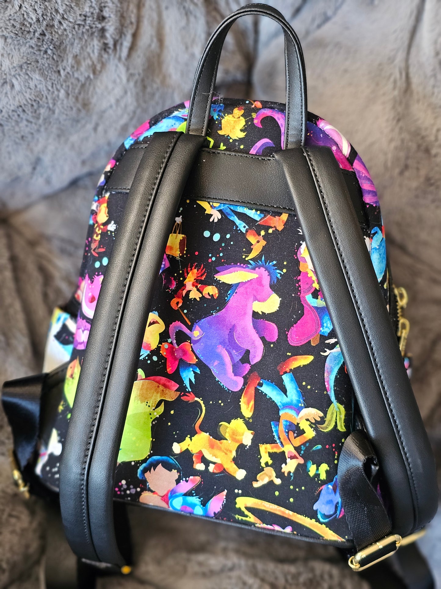 Watercolor custom mini backpack