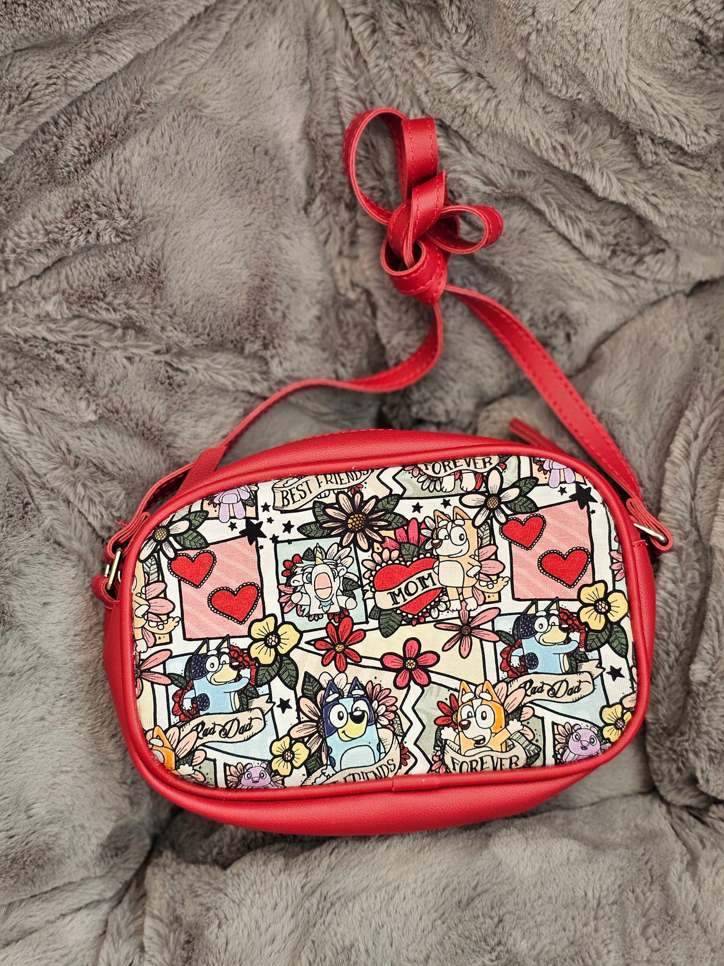 Heeler comic crossbody bag