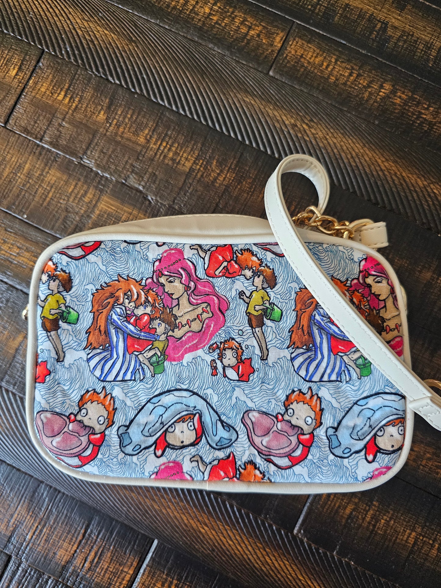 Fish princess crossbody bag