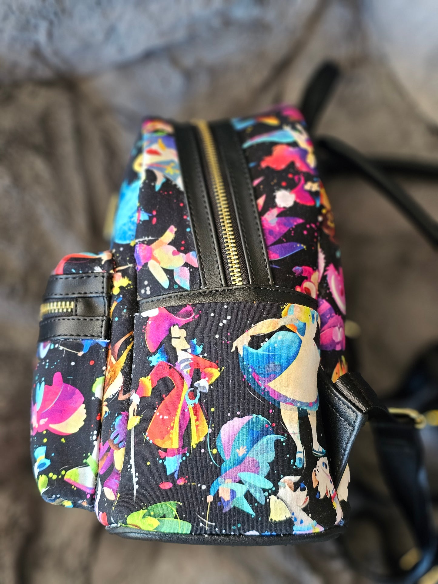 Watercolor custom mini backpack
